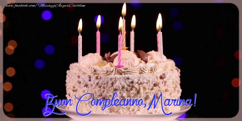 Buon compleanno, Marina - Cartoline compleanno
