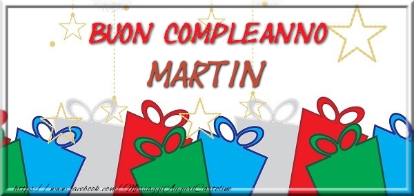 Buon compleanno Martin - Cartoline compleanno