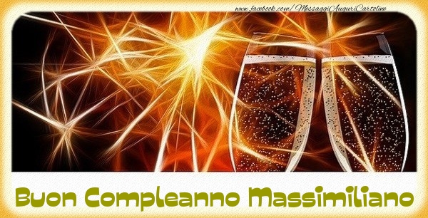 Buon Compleanno Massimiliano - Cartoline compleanno