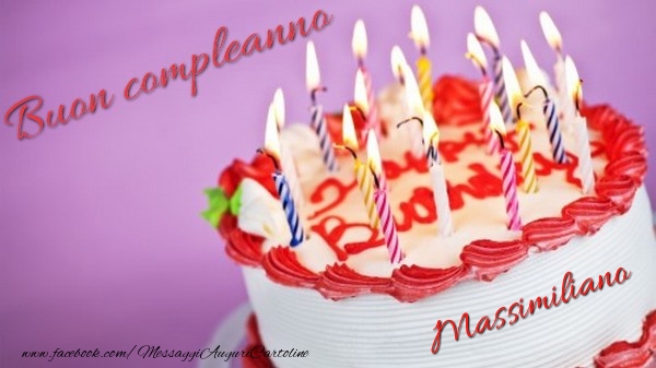 Buon compleanno, Massimiliano! - Cartoline compleanno