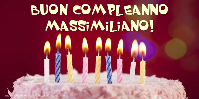  Torta - Buon compleanno, Massimiliano! - Cartoline compleanno con torta
