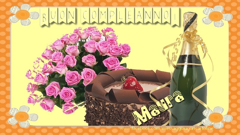 Buon compleanno Maura - Cartoline compleanno