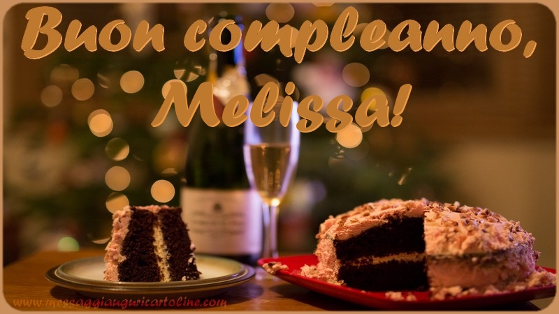 Buon compleanno, Melissa - Cartoline compleanno