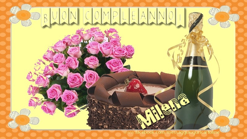 Buon compleanno Milena - Cartoline compleanno