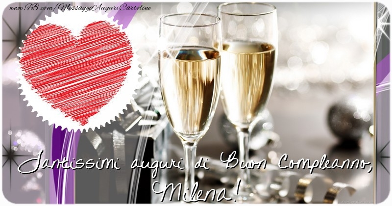Tantissimi auguri di Buon Compleanno, Milena - Cartoline compleanno