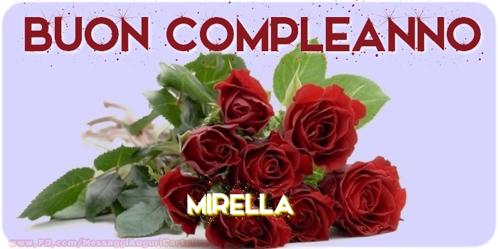 Buon compleanno Mirella - Cartoline compleanno