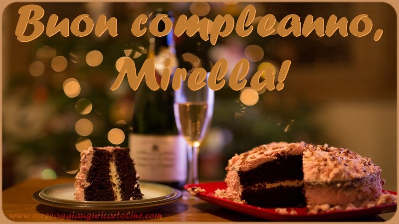 Buon compleanno, Mirella - Cartoline compleanno