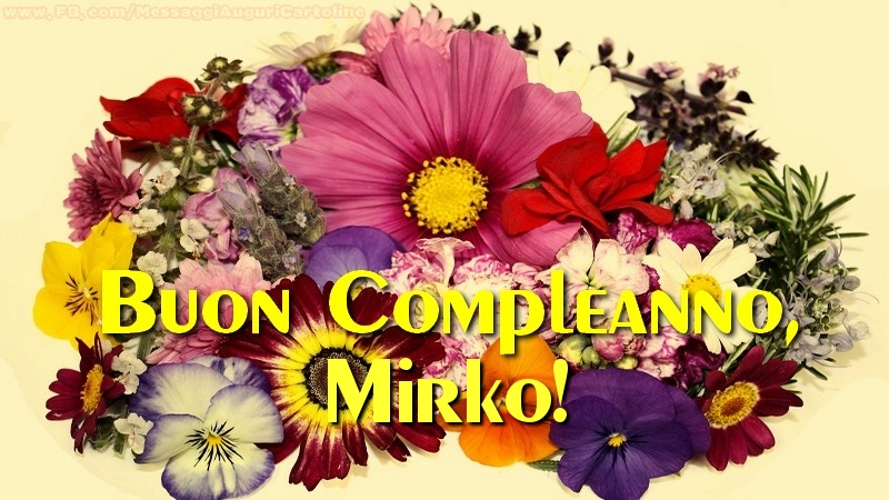 Buon compleanno, Mirko! - Cartoline compleanno
