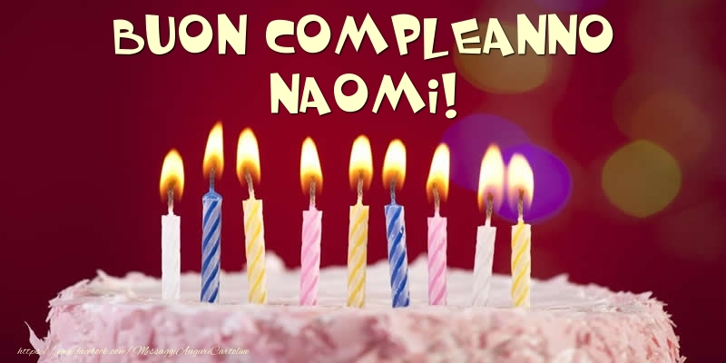Torta - Buon compleanno, Naomi! - Cartoline compleanno con torta