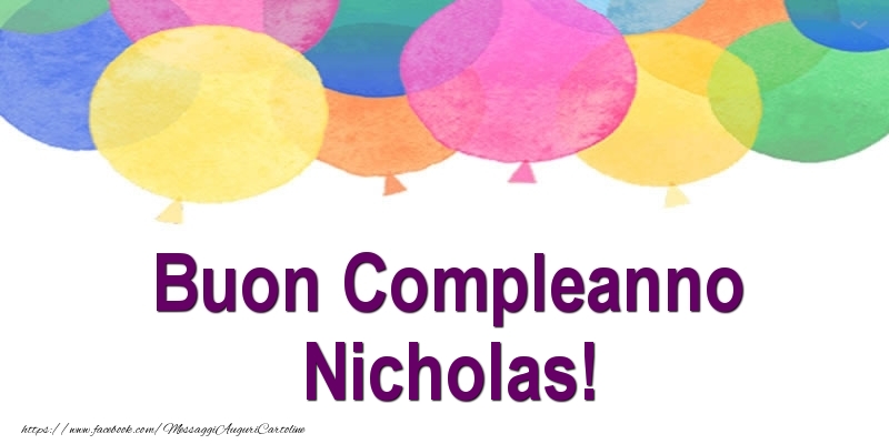 Buon Compleanno Nicholas! - Cartoline compleanno