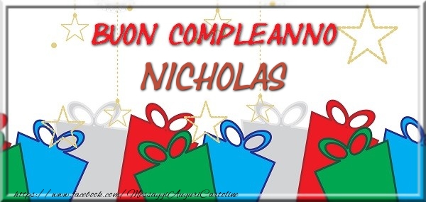 Buon compleanno Nicholas - Cartoline compleanno