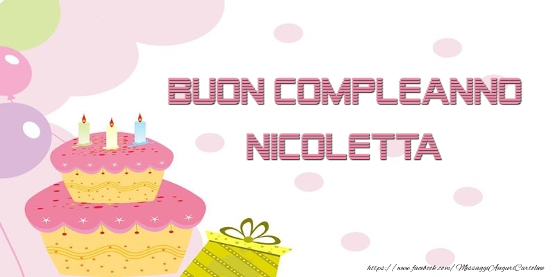 Buon Compleanno Nicoletta - Cartoline compleanno