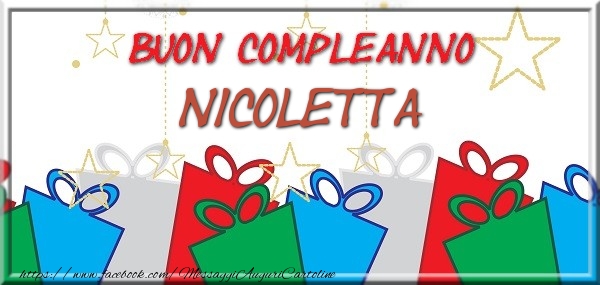 Buon compleanno Nicoletta - Cartoline compleanno