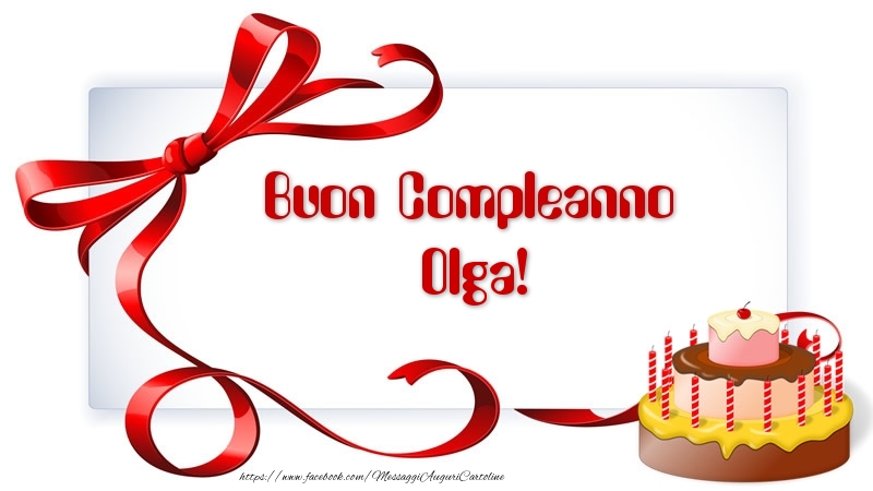 Buon Compleanno Olga! - Cartoline compleanno