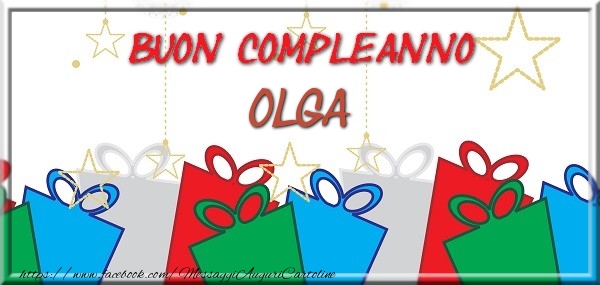 Buon compleanno Olga - Cartoline compleanno