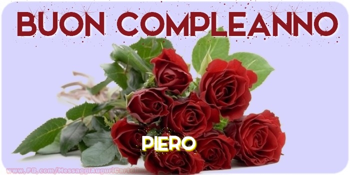 Buon compleanno Piero - Cartoline compleanno