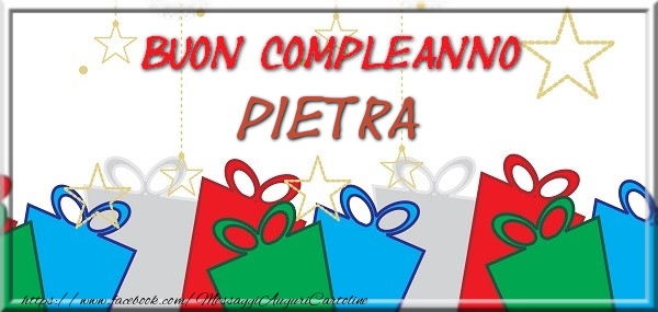 Buon compleanno Pietra - Cartoline compleanno