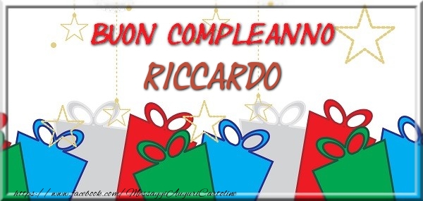 Buon compleanno Riccardo - Cartoline compleanno