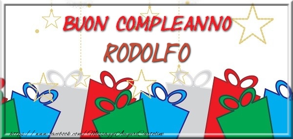 Buon compleanno Rodolfo - Cartoline compleanno