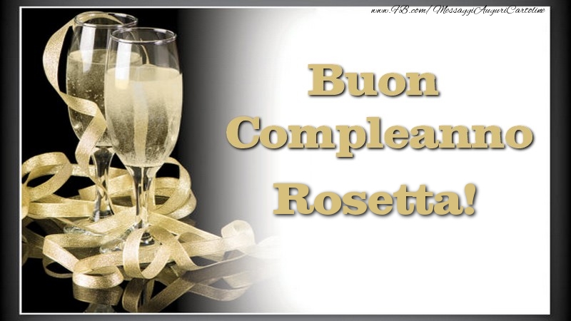 Buon Compleanno, Rosetta - Cartoline compleanno