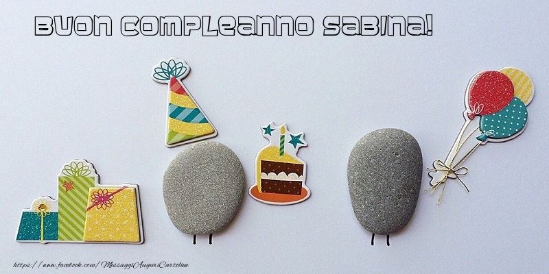Tanti Auguri di Buon Compleanno Sabina! - Cartoline compleanno