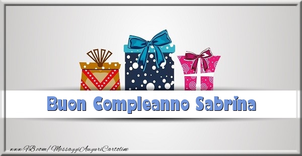 Buon Compleanno Sabrina - Cartoline compleanno