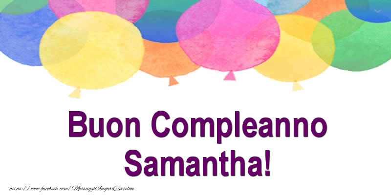 Buon Compleanno Samantha! - Cartoline compleanno