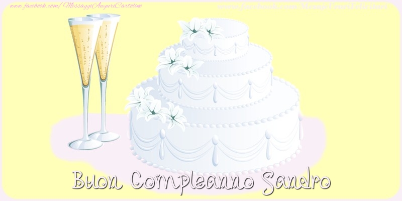 Buon compleanno Sandro - Cartoline compleanno