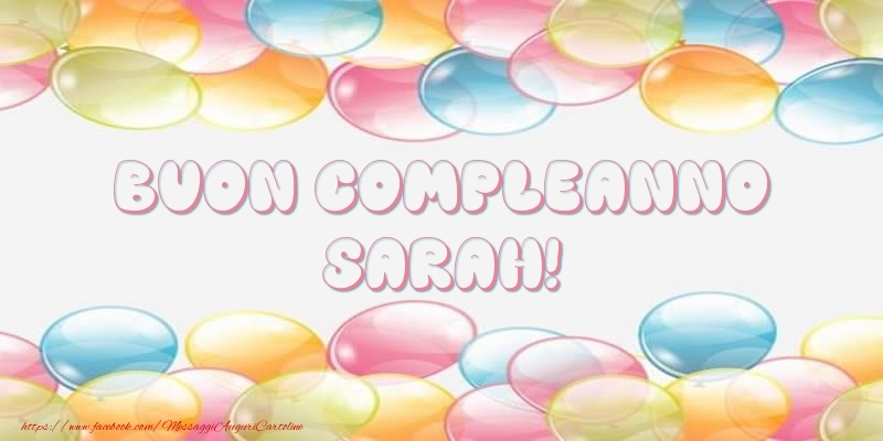 Buon Compleanno Sarah! - Cartoline compleanno