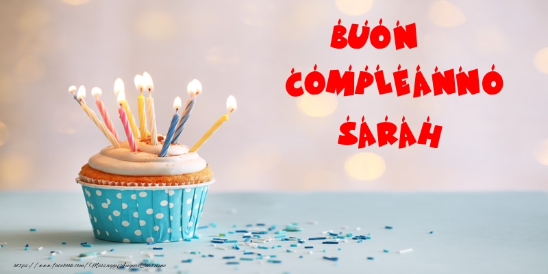 Buon compleanno Sarah - Cartoline compleanno