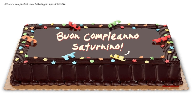 Torta di compleanno per Saturnino! - Cartoline compleanno con torta