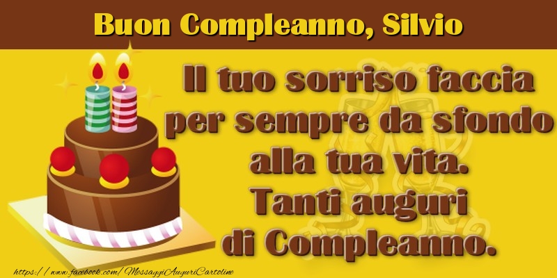 Buon Compleanno Silvio - Cartoline compleanno