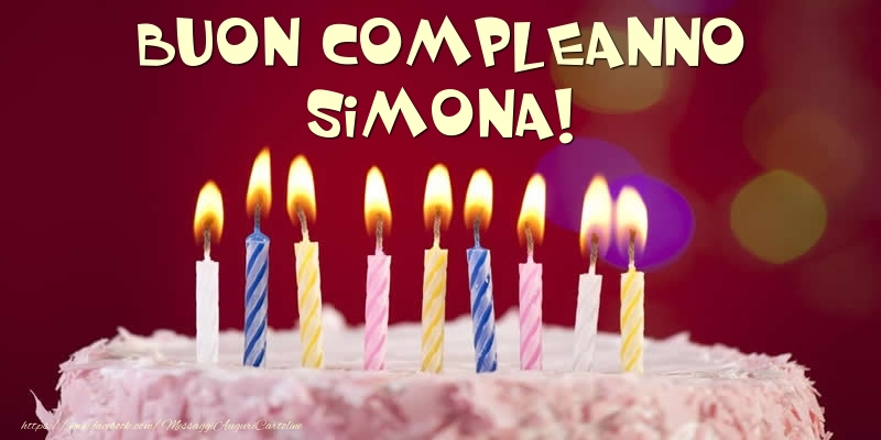 Torta - Buon compleanno, Simona! - Cartoline compleanno con torta