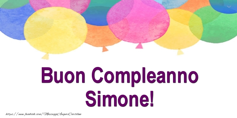 Buon Compleanno Simone! - Cartoline compleanno