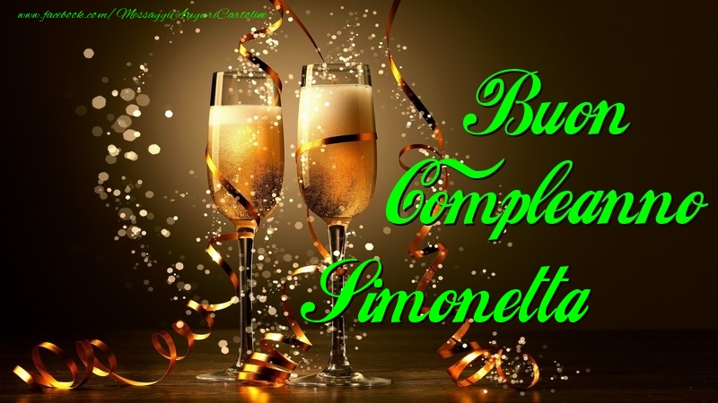 Buon Compleanno Simonetta - Cartoline compleanno