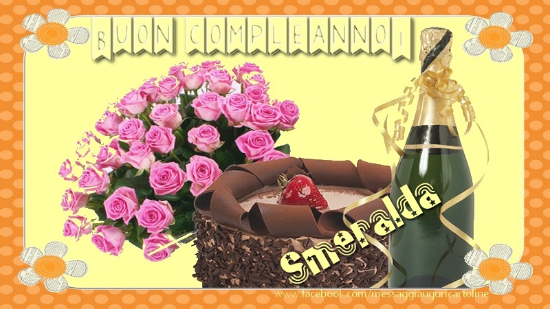 Buon compleanno Smeralda - Cartoline compleanno