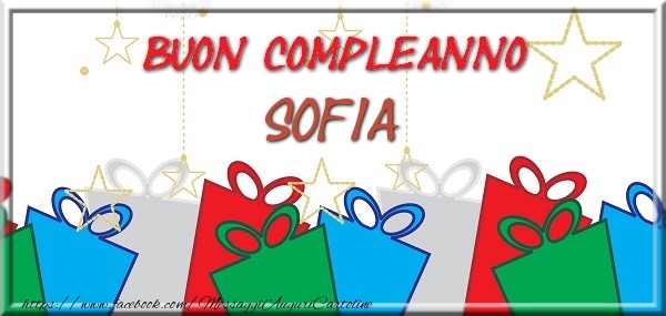 Buon compleanno Sofia - Cartoline compleanno