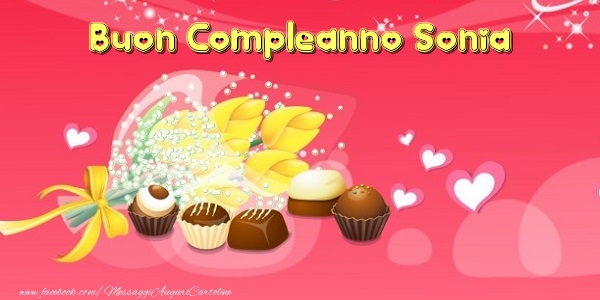 Buon Compleanno Sonia - Cartoline compleanno