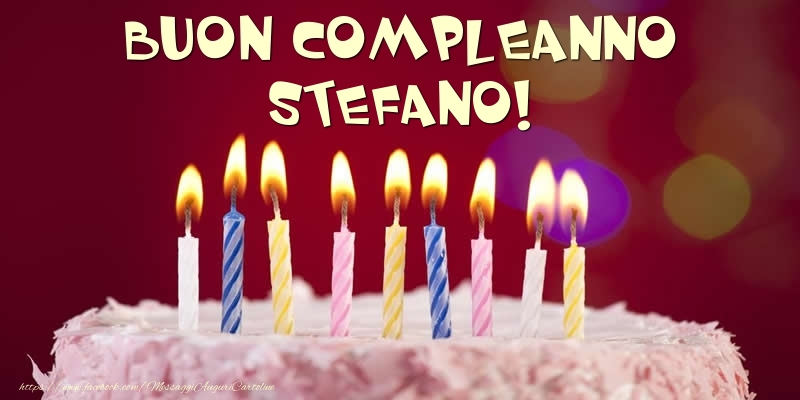  Torta - Buon compleanno, Stefano! - Cartoline compleanno con torta