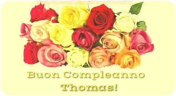 Buon Compleanno, Thomas - Cartoline compleanno