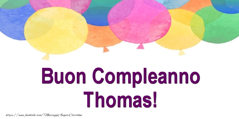 Buon Compleanno Thomas! - Cartoline compleanno