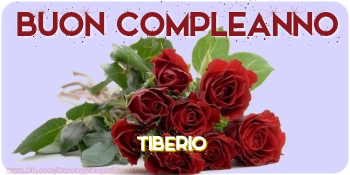 Buon compleanno Tiberio - Cartoline compleanno