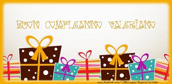Buon Compleanno Valeriano - Cartoline compleanno