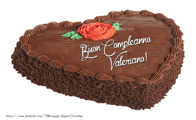 Torta Buon Compleanno Valeriano! - Cartoline compleanno con torta
