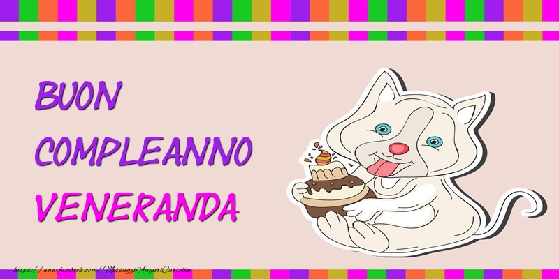 Buon Compleanno Veneranda - Cartoline compleanno