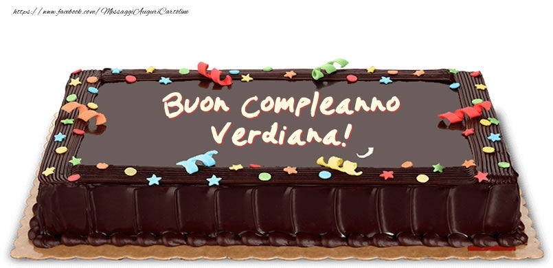 Torta di compleanno per Verdiana! - Cartoline compleanno con torta
