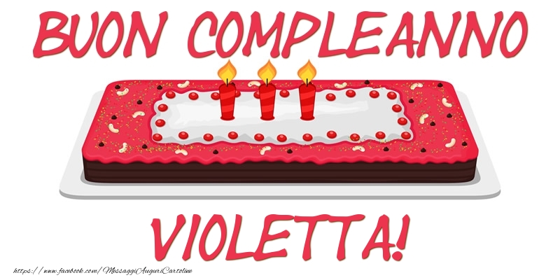 Buon Compleanno Violetta! - Cartoline compleanno
