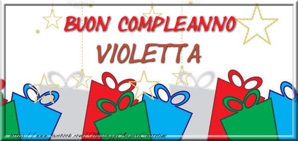 Buon compleanno Violetta - Cartoline compleanno