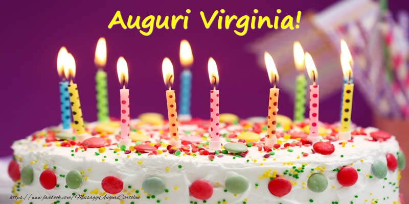 Auguri Virginia! - Cartoline compleanno