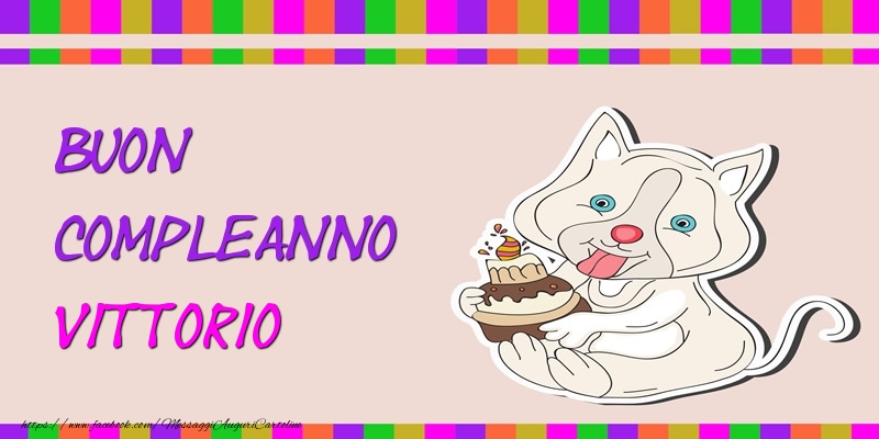 Buon Compleanno Vittorio - Cartoline compleanno